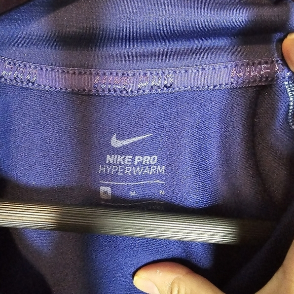 Nike Pro Women's Hyperwarm Half Zip Pullover Navy Size M - Picture 7 of 9